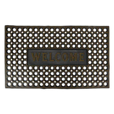 Коврик придверный "Добро пожаловать" 75x45x1см Резина