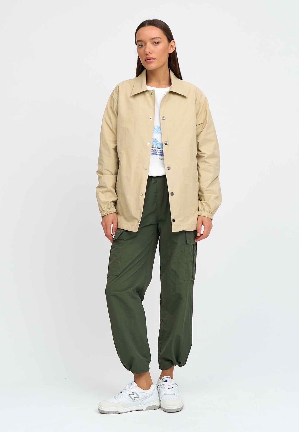 Куртка Kefirmaykifer Коуч Оверсайз песочный