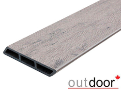 Доска Ромбус ДПК Outdoor 122*22*4000 мм. STORM GREY серая микс