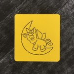 Единорог №22 на луне