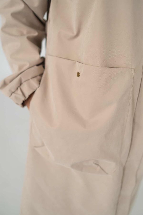 Плащ женский бежевый - фото 6