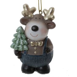 GAEM Фигурка декоративная подвесная "Олень", L5 W3,5 H8,5 см, 4в.