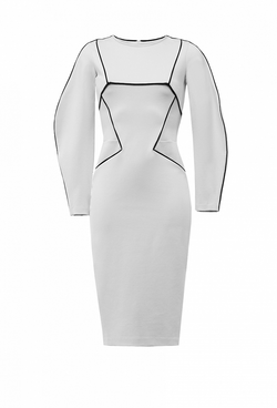 Платье футляр белое 01-02-20 FW
