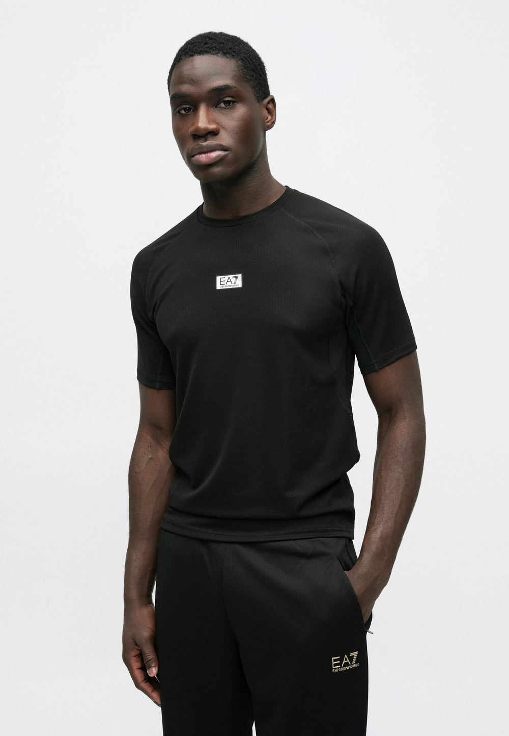 EA7 Emporio Armani VIGOR - Базовая футболка - Чёрный