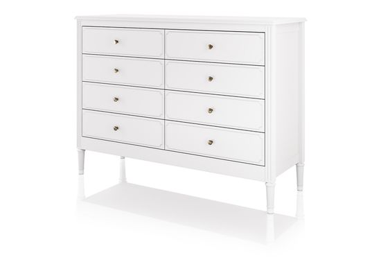 Комод Elit 8 ящиков (белый)