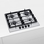 Встраиваемая газовая панель BOSCH PCP6A5B90M, серебристая