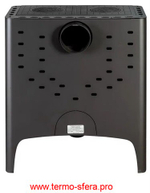 Печь-камин БАВАРИЯ ЭКО с плитой две конфорки