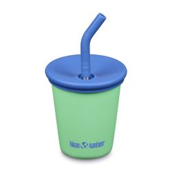 Детский стакан одностенный Klean Kanteen Kid Cup Straw Lid 10oz (296 мл) Spring Bud с трубочкой