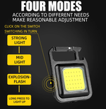 Фонарь карманный WJ-930 1COB+карабин+открывашка