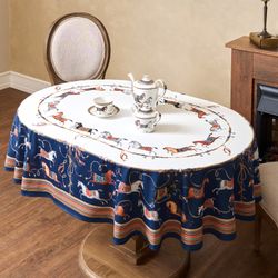 СКАТЕРТЬ ОВАЛЬНАЯ "PASSAGE"140Х180СМ ,БЕЛЫЙ, 100% ХЛОПОК,ТВИЛ, ПРОПИТКА