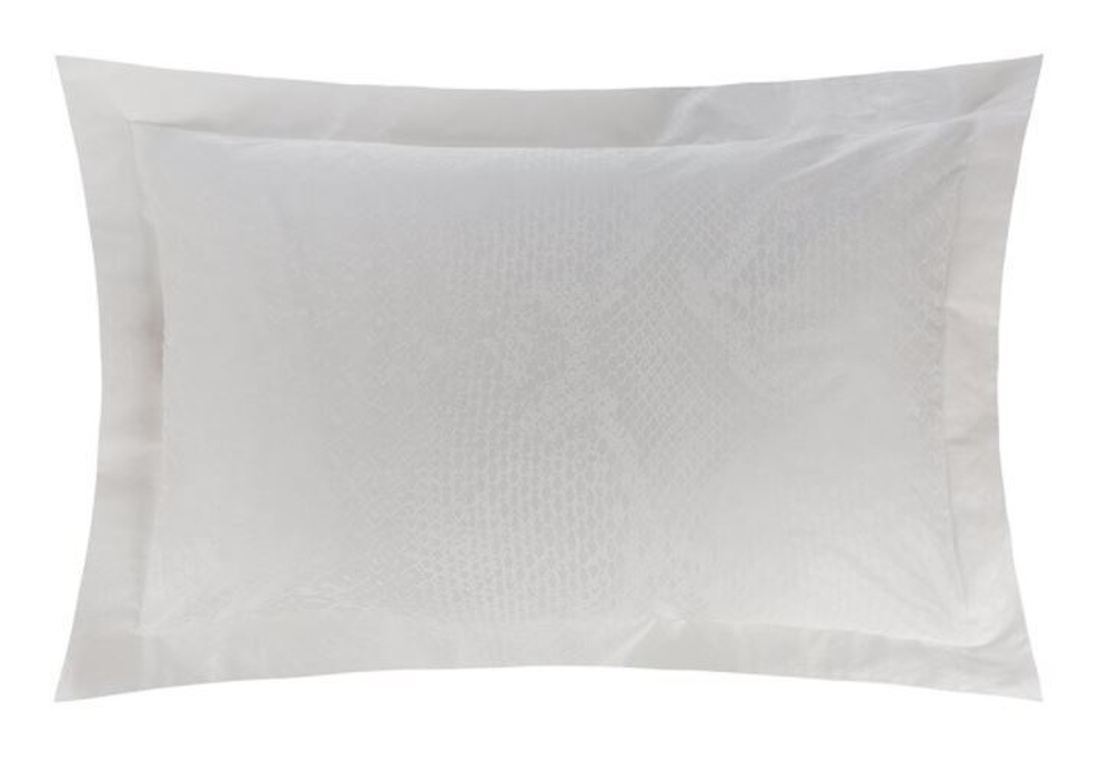 Постельное белье 2 спальное евро Roberto Cavalli White Python 001 Bianco