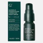 ALLIES OF SKIN Mandelic Pigmentation Corrector Night Serum Обновляющая ночная сыворотка с миндальной кислотой против пигментации, 8 мл