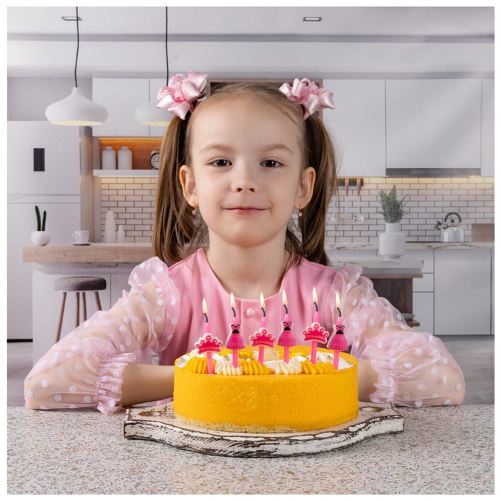 Свечи для торта Принцесса 6шт