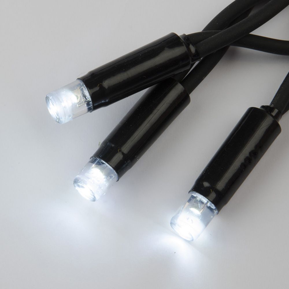 ULD-S1000-120-DBA WHITE IP67 Гирлянда светодиодная с контроллером. 10м. 120 светодиодов. Белый свет. Провод черный. ТМ Uniel