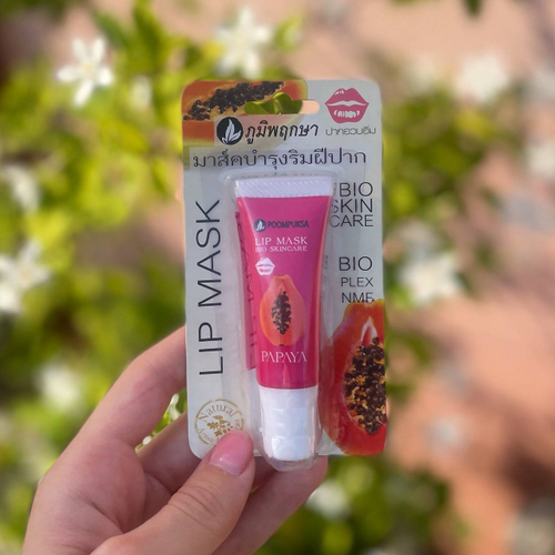 Маска для губ с папайей LIP MASK Bio Skincare Papaya Poompuksa