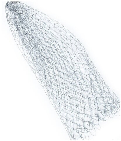 Запасная сетка 70x70cm для подсачека ECOPRO (синяя)