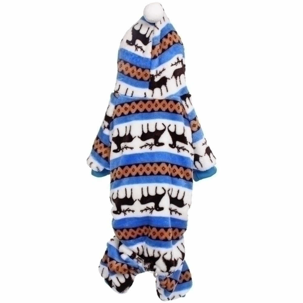 Комбинезон зимний для мелких и средних пород собак «МОДНЫЙ БРО», цвет голубой, р XL