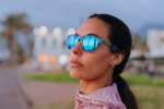 Спортивные очки HILX Unfold Shiny Crystal Green / Blue Polarized Lens