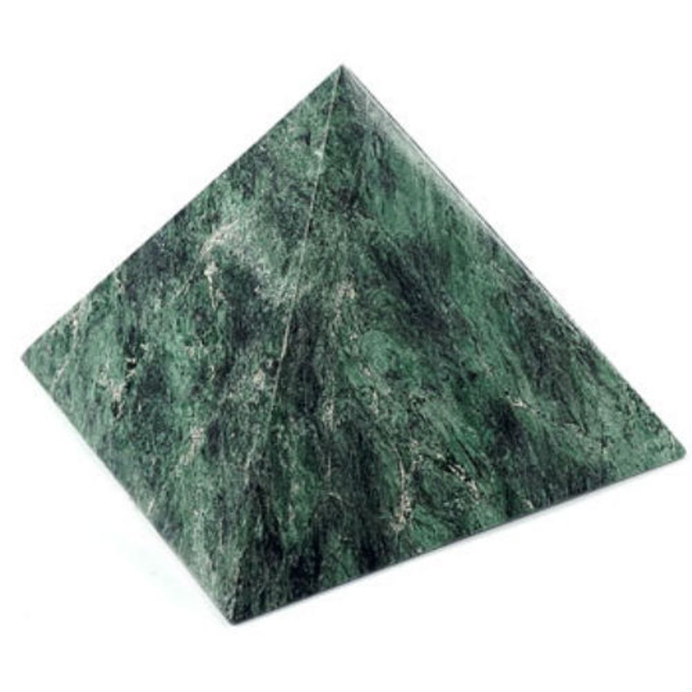 Пирамида 41мм змеевик серо-зеленый 49.0