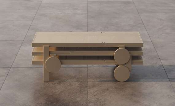 Шезлонг на колесах Gatsby Basic тортора