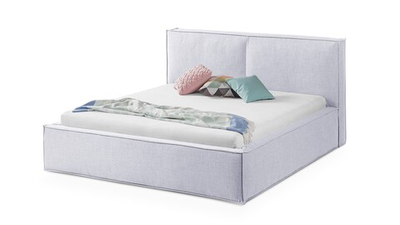 Кровать Латона Strong Плюс 04 215*235*85 см, Сиреневый Рогожка Нераскладной Фиеста