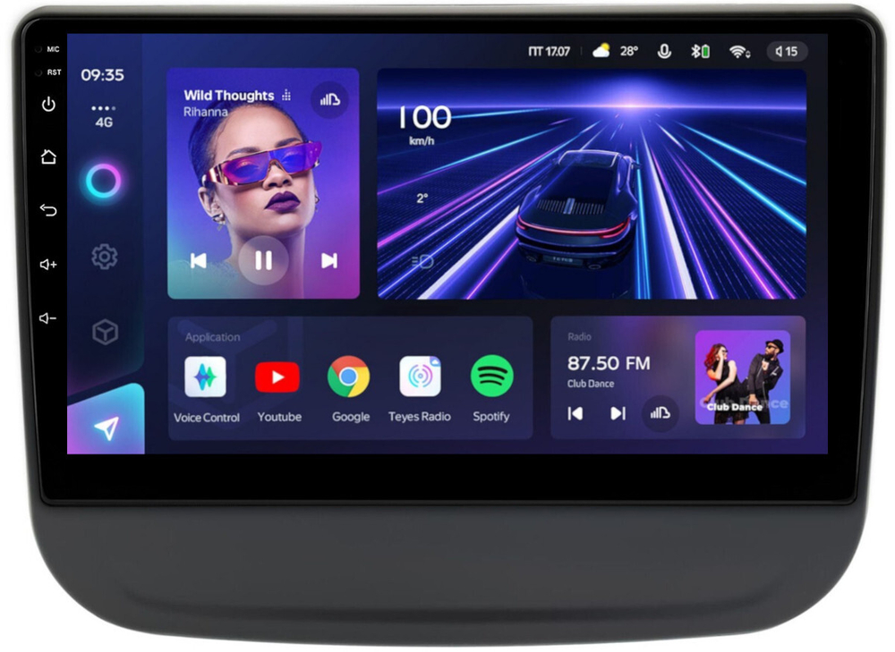 Магнитола для Chevrolet Equinox 2016+ - Teyes CC3 монитор 10" QLED на Android 10, ТОП процессор, 4Гб+32Гб, CarPlay, 4G SIM-слот