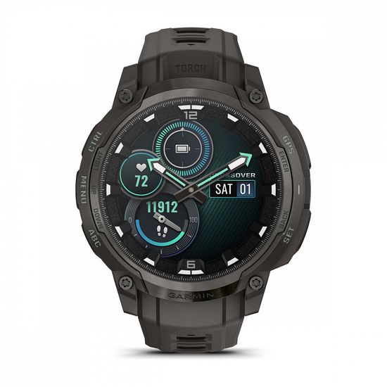 Умные часы Garmin Instinct Crossover AMOLED charcoal черный