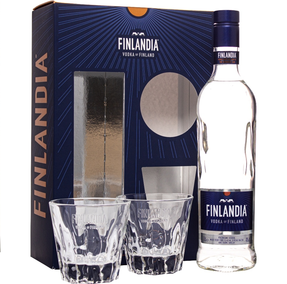 Finlandia Original подарочная упаковка с 2 бокалами 0,7 л.