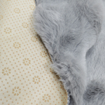 Коврик меховой фактурный 90*120см, полиэстер, серый