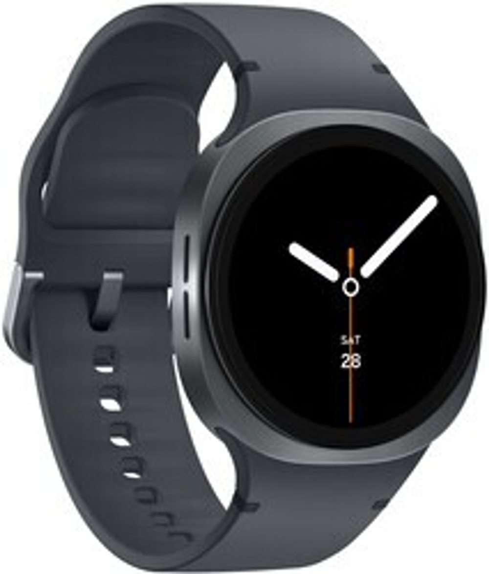 Смарт-часы Samsung Galaxy Watch8 LTE 44mm [корпус - серый, ремешок - черный, 1.47", Super AMOLED, 480x480, IP68, Bluetooth, NFC, Wi-Fi, для Android 12.0 и выше]