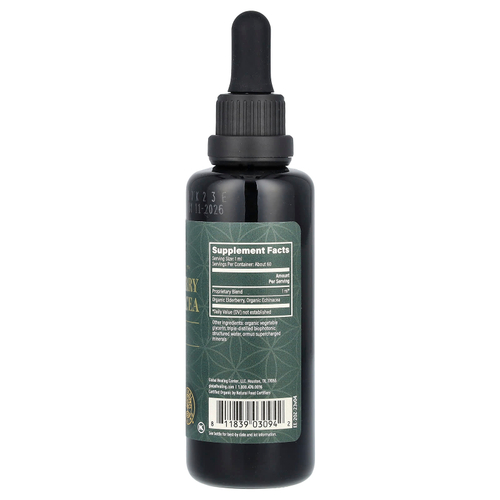 Global Healing, необработанный травяной экстракт, бузина и эхинацея, 59,2 мл (2 жидк. унции)