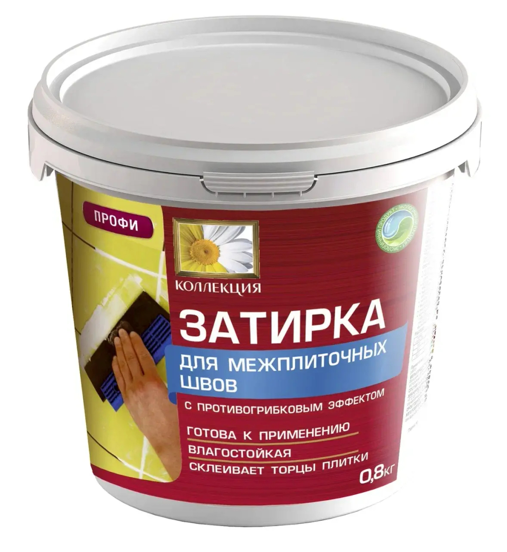 КОЛЛЕКЦИЯ  Затирка для межплиточных швов БЕЖЕВАЯ 0,8кг (ИжСинтез)