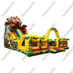 Коммерческий надувной батут Сафари-Тигр с принт печатью