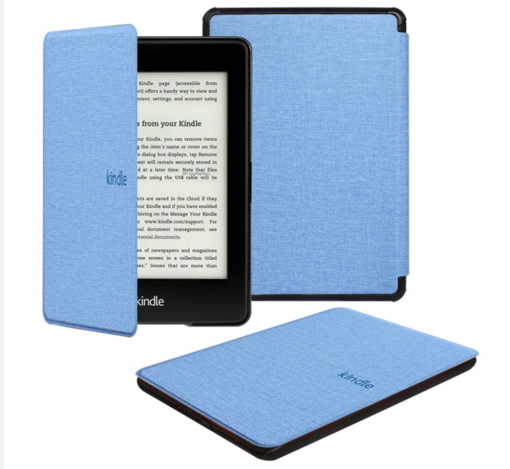 Обложка Голубой Твид для Kindle Paperwhite 2021 6,8 дюймов