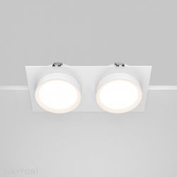 Встраиваемый светильник Maytoni Hoop DL086-02-GX53-SQ-W