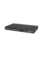 DH-AS5500-24GT4XF 28-портовый управляемый коммутатор, уровень L3, Порты: 24 RJ45 10/100/1000Мбит/с, 4 SFP+ 1000/10000Мбит/с(uplink)