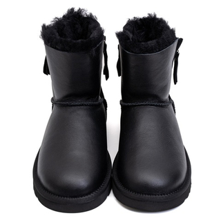 Ugg Mens Classic Mini Double Zip Metallic Black