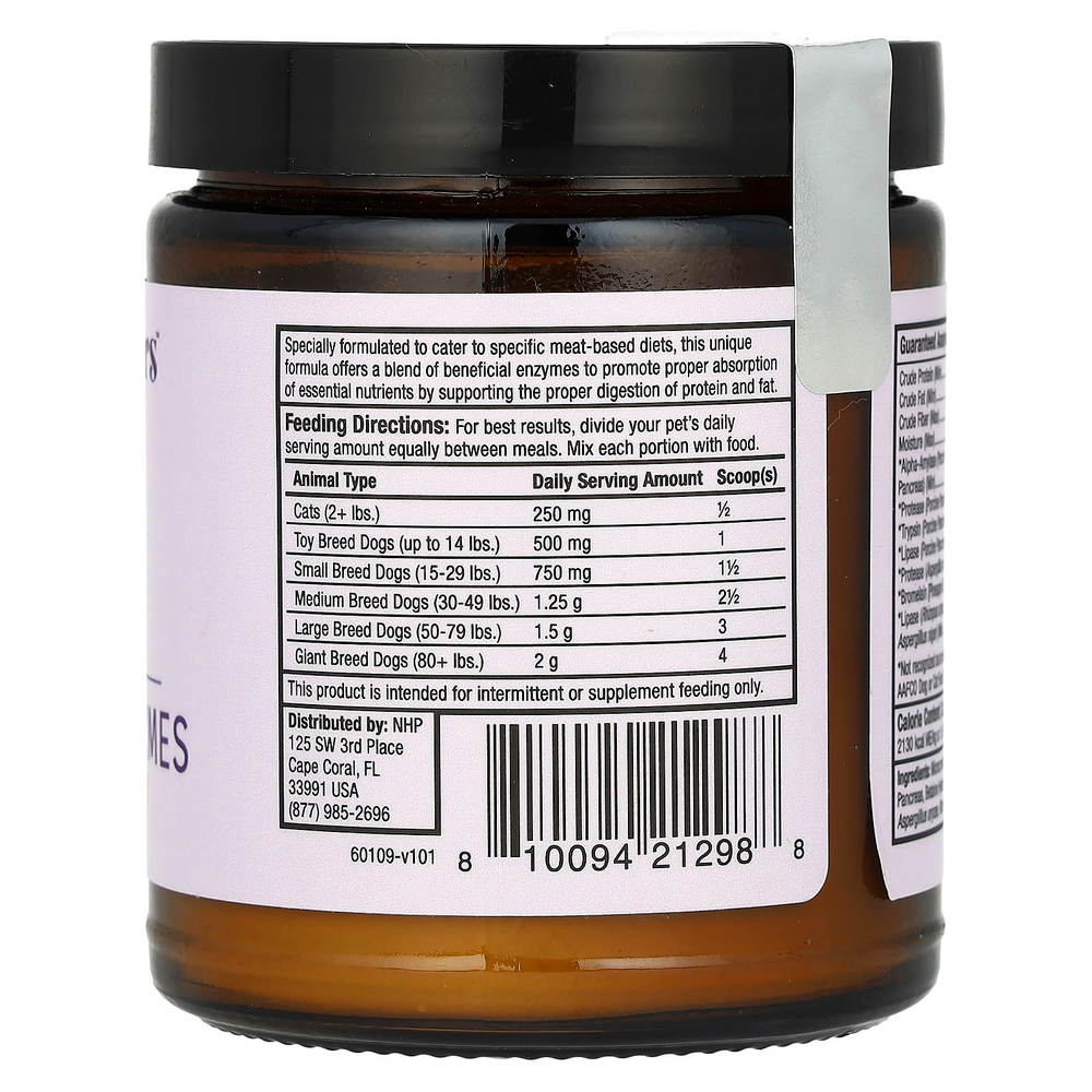 Dr. Mercola, Bark & Whiskers™, мясной рацион с пищеварительными ферментами, для собак и кошек, 75 г (2,6 унции)