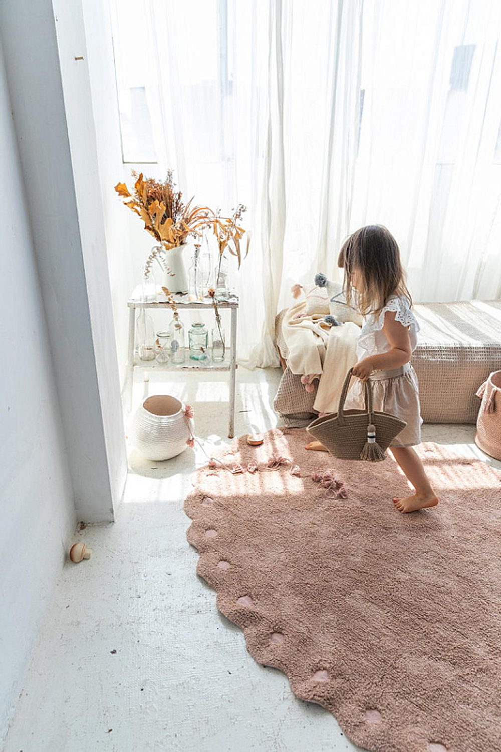 Ковер Lorena Canals Сосновая шишка розовый 130х180 см