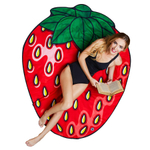 Покрывало пляжное strawberry