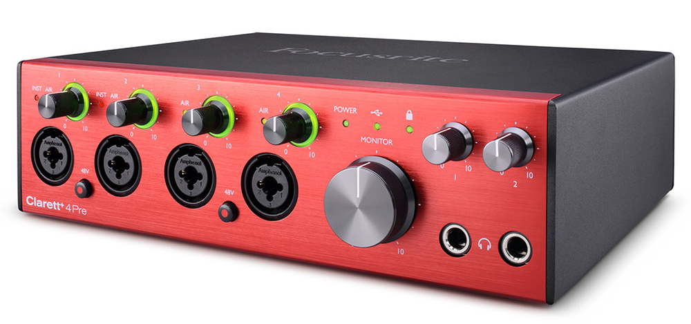Аудиоинтерфейс FOCUSRITE Clarett+ 4Pre