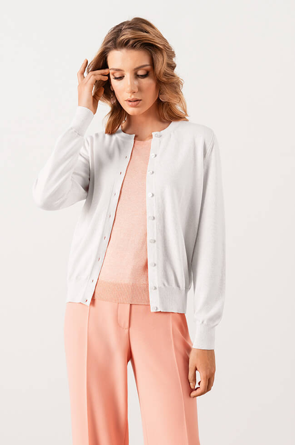 1875 Кардиган женский (молочный)