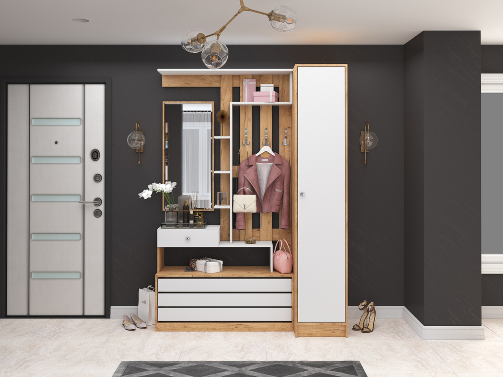 Пенал Ямайка ЯПП-1, дуб крафт/белый