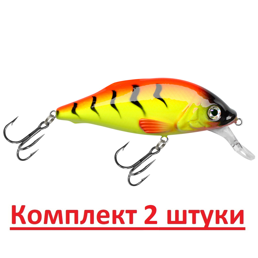 Воблер Шэд Язь 80mm, цвет 048 (окунь), 1 штука