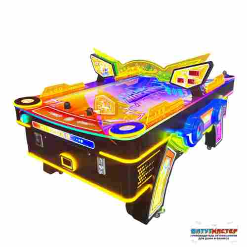 Большой коммерческий игровой аэрохоккей «Буря», 220×152×125 см