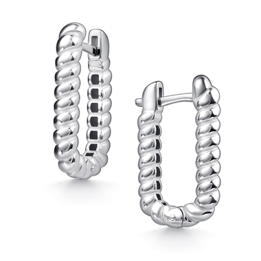 Серьги "База" из серебра volume