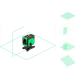 Лазерный уровень LN 360 Green AMO 851674
