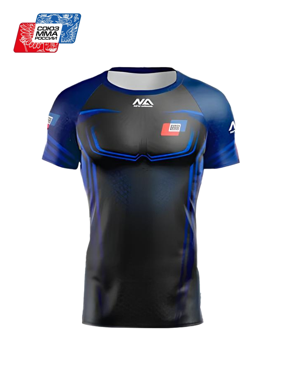Рашгард NEW ARMOR СОЮЗ ММА Синий