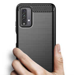 Мягкий защитный чехол на смартфон Xiaomi Redmi 9T, серии Carbon от Caseport