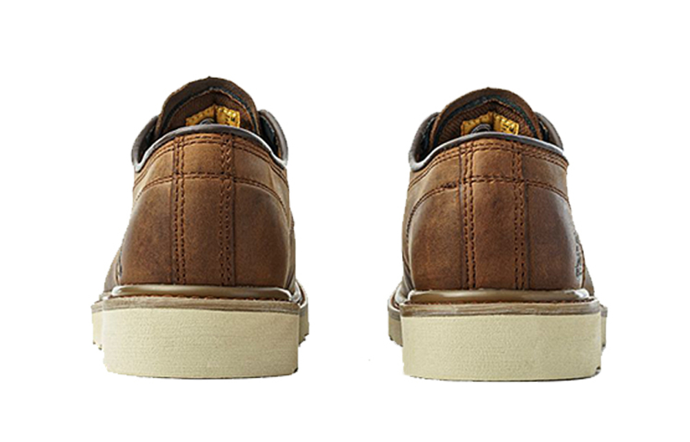 CAT Top Grain Cow Leather Men"s Casual Shoes Men"s Brown